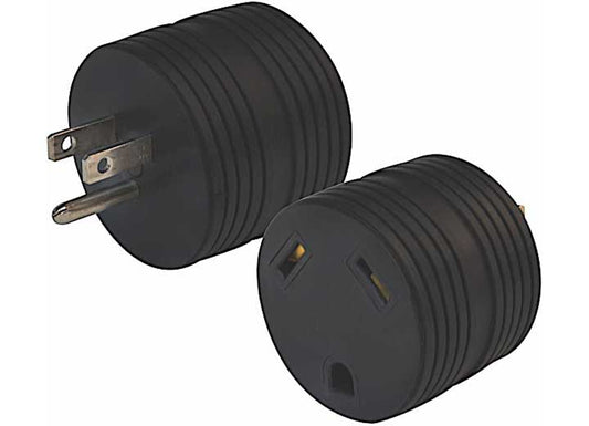 Valterra Products LLC 15A MALE TO 30A FEMALE ROUND ADAPTER PLUG - PACKAGED