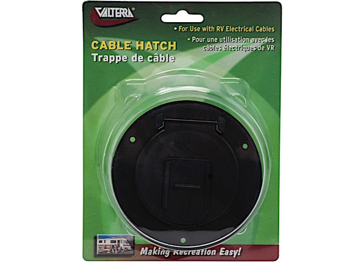 Valterra Products LLC CABLE HATCH, SM ROUND, BLACK, CARDED