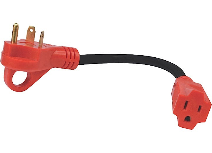 Valterra Products LLC RV ADAPTOR 30AMP MALE TO 15AMP FEMALE 12" CORD