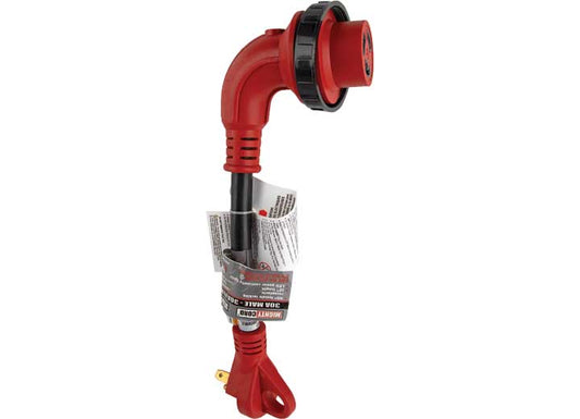 Valterra Products LLC 30AM-30AF 90 DEG LED DETACH ADAPTER CORD, 12", RED, BULK"