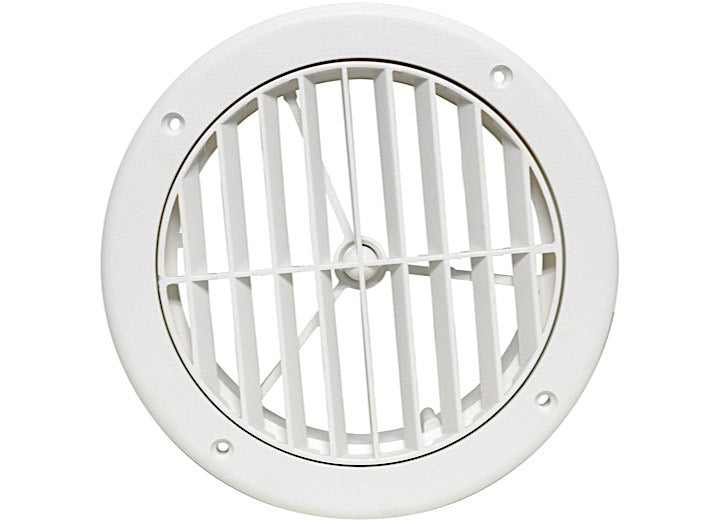 Valterra Products LLC A/C VENT LOUVERED 5IN PLASTIC, WHITE, CARDED