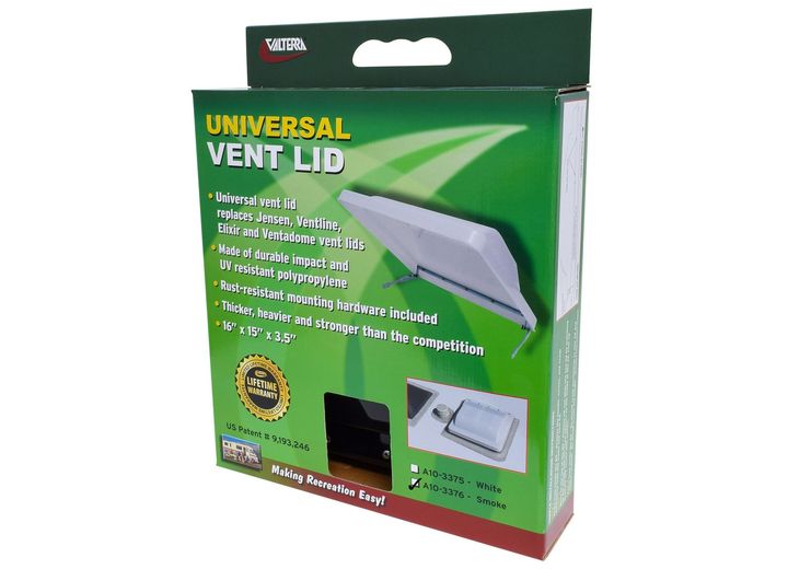 Valterra Products LLC UNIVERSAL VENT LID, WHITE, BOXED