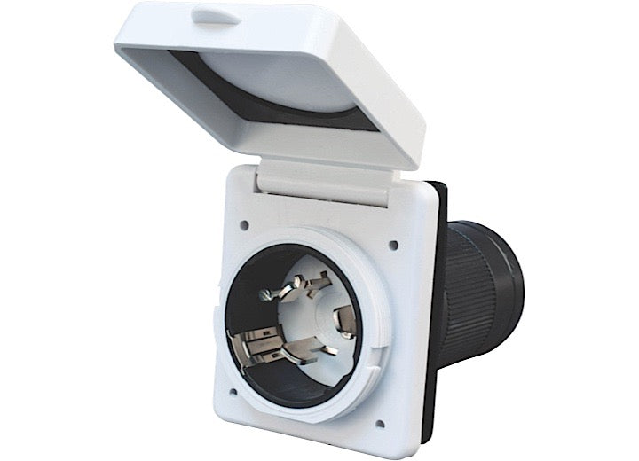 Valterra Products LLC 50APOWER INLET, WHITE, CARDED