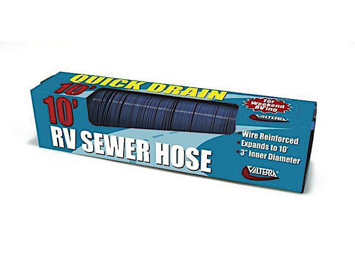 Valterra Products LLC QUICK DRAIN HOSE, STD., 10FT, BLUE, BOXED