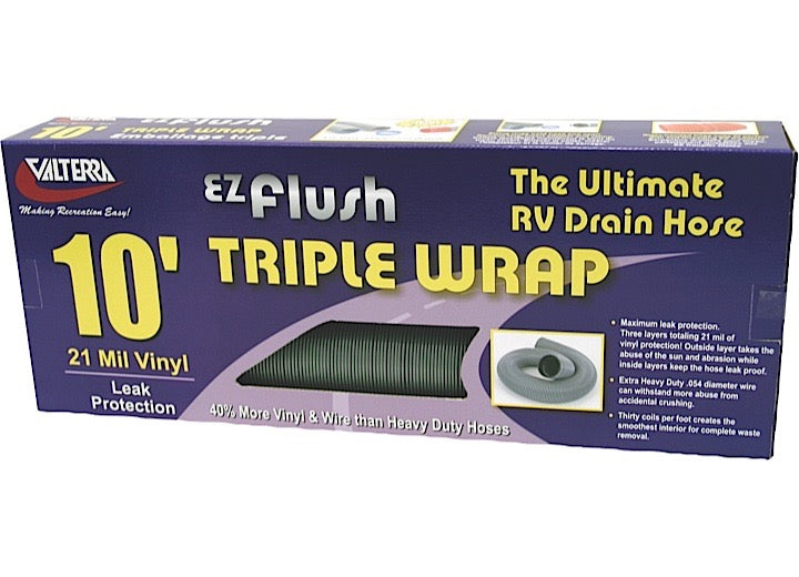 Valterra Products LLC EZ FLUSH TRIPLE WRAP DRAIN HOSE, 10