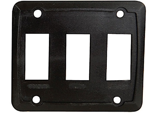 Valterra Products LLC TRIPLE FACE PLATE - BLACK 3/BAG