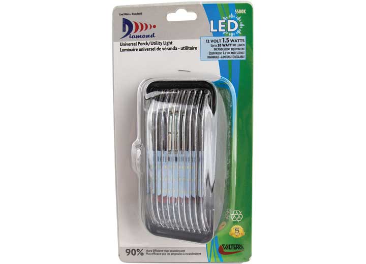 Valterra Products LLC STANDARD LED PORCHLIGHT IN BLACK WITH NO SWITCH