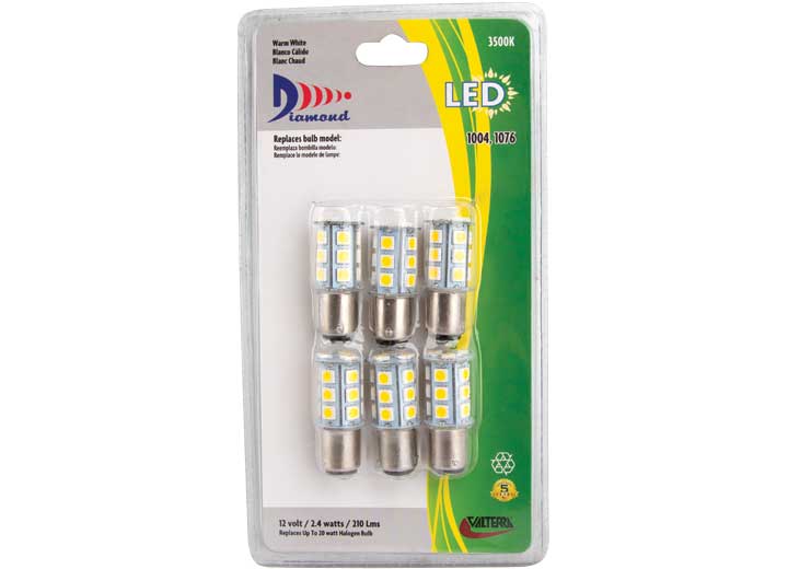 Valterra Products LLC LED TOWER BULB (1076) LUM 210, 3500K, 6-PACK