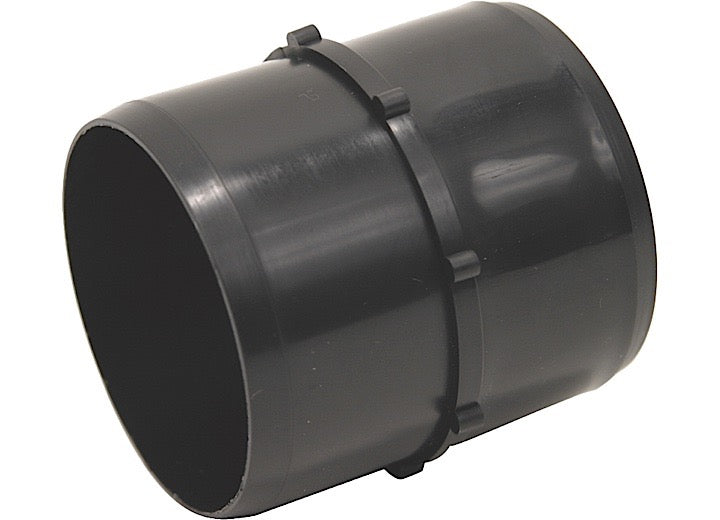 Valterra Products LLC HOSE COUPLER, STRAIGHT, 3IN HOSE X HOSE, BLACK