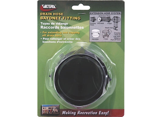 Valterra Products LLC ROTATING BAYONET HOSE FITTING, BLACK, CARDED
