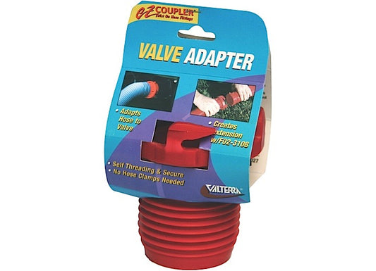 Valterra Products LLC EZ COUPLER VALVE ADAPTER, RED, CARDED