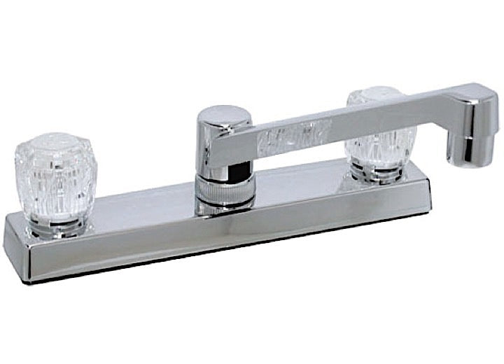 Valterra Products LLC KITCHEN FAUCET, 8IN, 2 KNOB, PLASTIC, CHROME