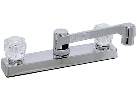 Valterra Products LLC KITCHEN FAUCET, 8IN, 2 KNOB, PLASTIC, CHROME