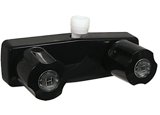 Valterra Products LLC SHOWER VALVE W/ VAC BRKR, 4IN, 2 KNOB, PLASTIC, BLACK