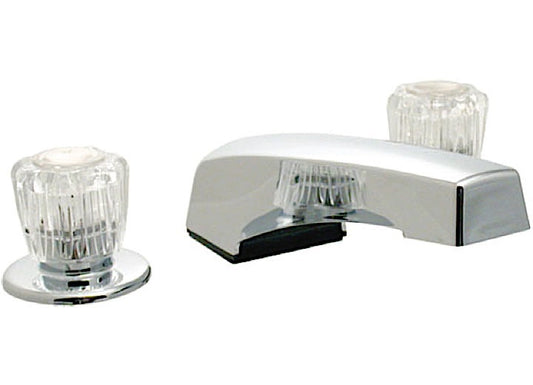 Valterra Products LLC GARDEN TUB FAUCET, 8IN-24IN ADJUSTABLE, 2 KNOB, 1/4 TURN, PLASTIC, CHROME