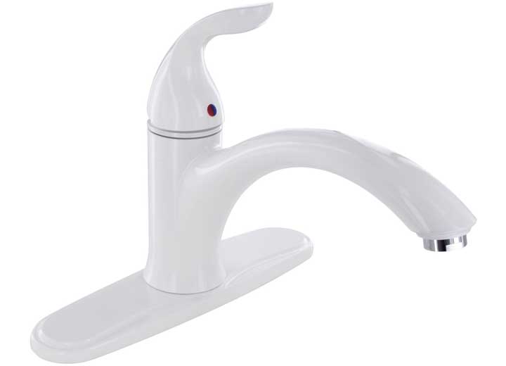 Valterra Products LLC KITCHEN FAUCET, 8IN HI-ARC HYBRID, SINGLE HDL, CERAMIC DISC, WHITE