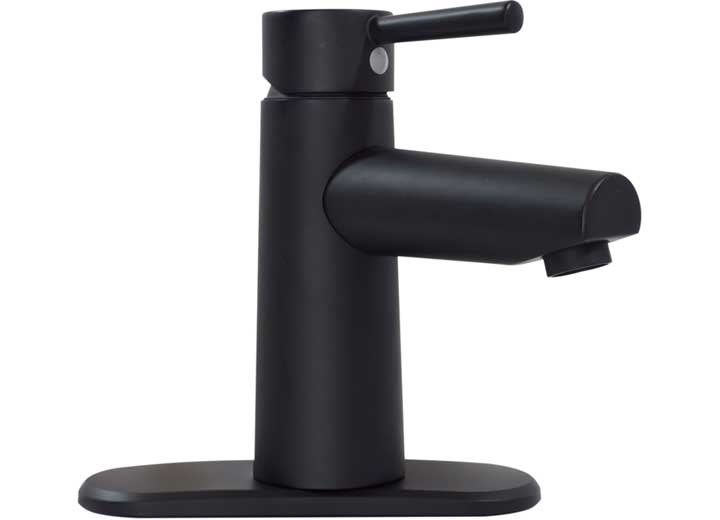 Valterra Products LLC PREMIUM SINGLE HANDLE VESSEL LAVATORY FAUCET, MATTE BLACK