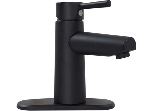 Valterra Products LLC PREMIUM SINGLE HANDLE VESSEL LAVATORY FAUCET, MATTE BLACK