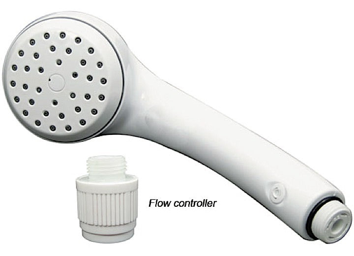 Valterra Products LLC AIRFUSION SHOWER HEAD, SEPARATE FLOW CONTROLLER, WHITE