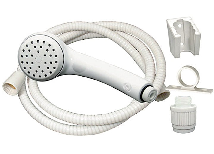 Valterra Products LLC AIRFUSION SHOWER HEAD KIT, SEPARATE FLOW CONTROLLER, WHITE