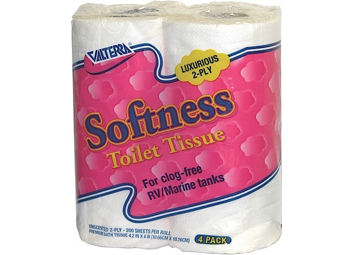 Valterra Products LLC Valterra Softness 2-Ply Toilet Tissue - 4 Rolls