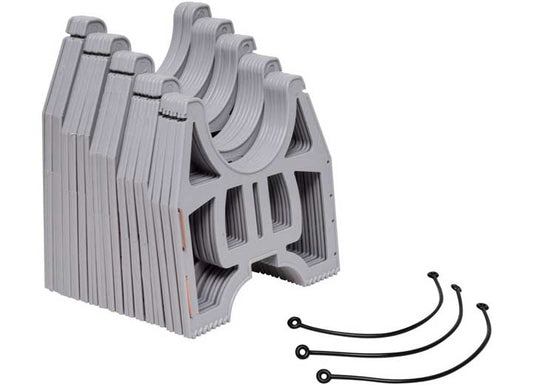 Valterra Products LLC Valterra Slunky RV Sewer Hose Support – 10’ Low, Gray