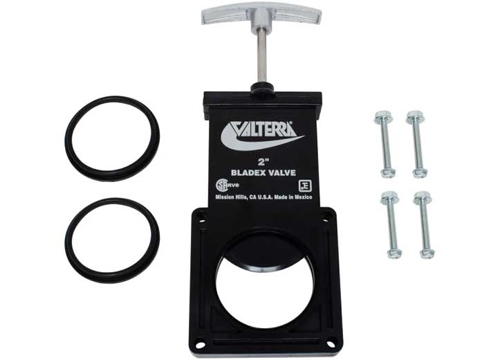 Valterra Products LLC Valterra 2” Bladex Waste Valve Body with Metal Handle (Carded Packaging)