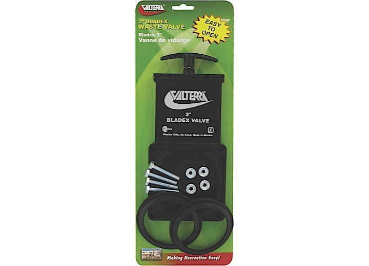 Valterra Products LLC Valterra 3” Bladex Waste Valve Body with Metal Handle (Carded Packaging)