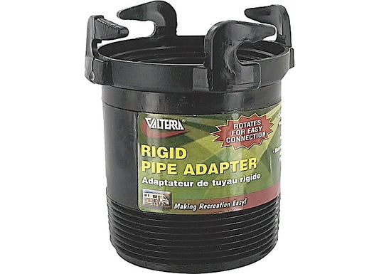 Valterra Products LLC ROTATING RIGID SEWER PIPE BAYONET ADAPTER, 3IN MALE THREAD X BAYONET HOOKS
