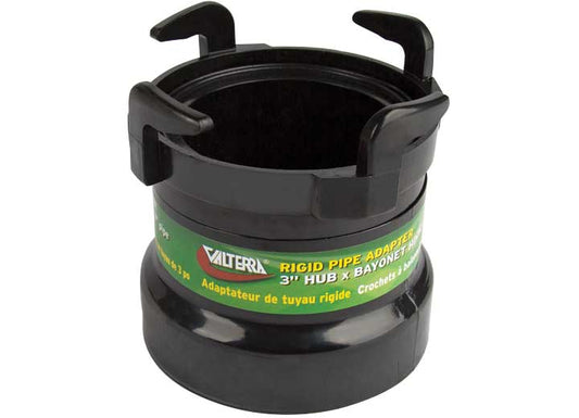 Valterra Products LLC ROTATING RIGID PIPE ADAPTER, 3IN HUB X BAYONET HOOKS