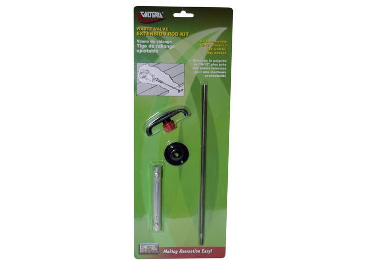 Valterra Products LLC WASTE VALVE EXTENSION ROD KIT, 10IN TO 12IN, CARDED