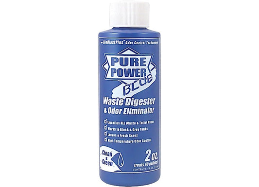 Valterra Products LLC Valterra Pure Power Blue Waste Digester & Odor Eliminator Holding Tank Treatment – 4 oz. Bottle