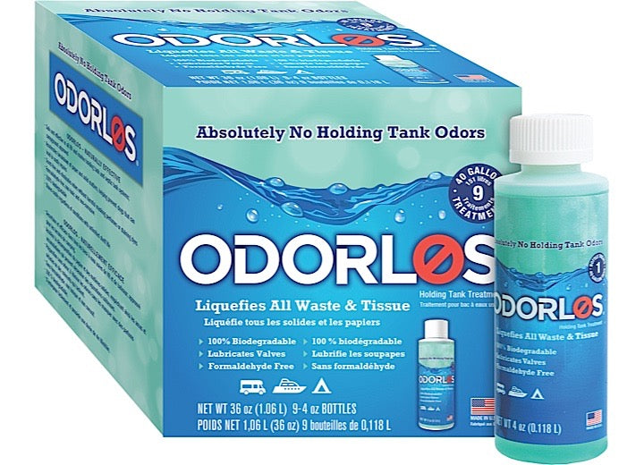 Valterra Products LLC Valterra Odorlos Holding Tank Treatment - 9-Pack of 4 oz. Bottles