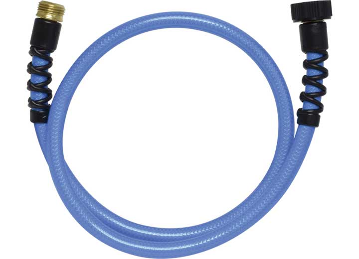 Valterra Products LLC Valterra AquaFRESH High Pressure Drinking Water Hose with Hose Savers, 1/2” x 4” – Blue