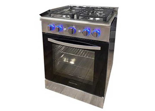 Way Interglobal GREYSTONE 24IN RV GAS RANGE, SS PANEL WITH BLACK GLASS OVEN DOOR