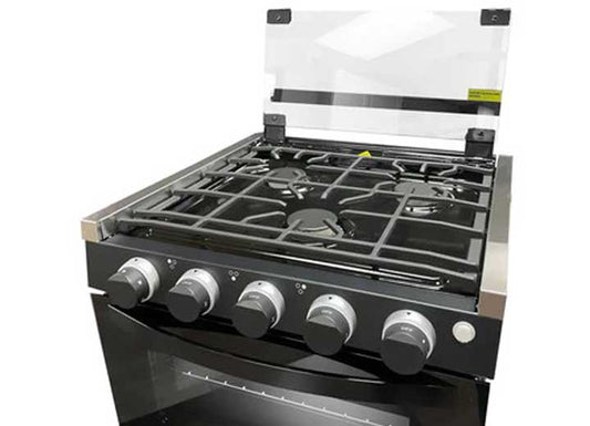 Way Interglobal GREYSTONE 17IN STAINLESS 2 IN 1 GAS RANGE, CAST IRON GRATES, GLASS TOP