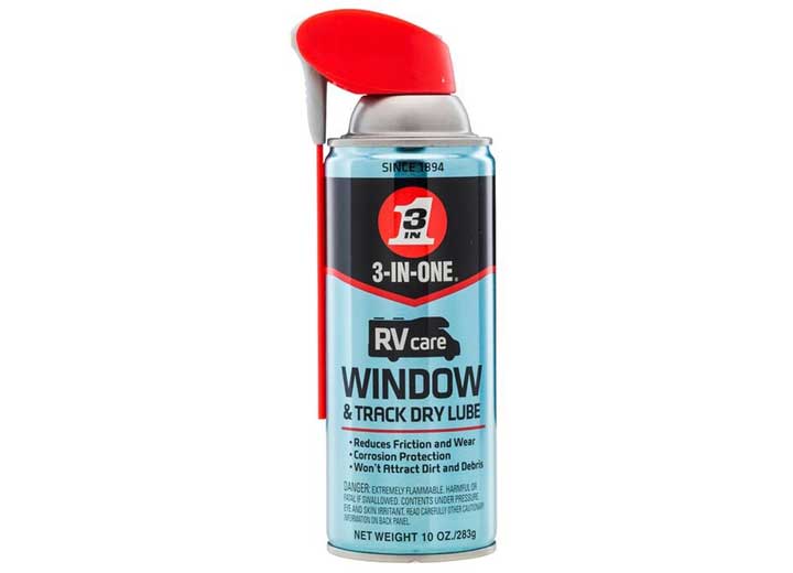 WD-40 3-IN-ONE 10OZ RVCARE WINDOW & TRACK DRY LUBE