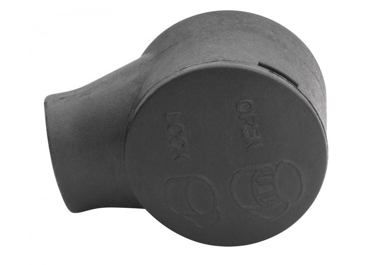 Whitecap PKGD BLK PLASTIC END FITTING W/SNAP CAP (FOR 10MM BALL)