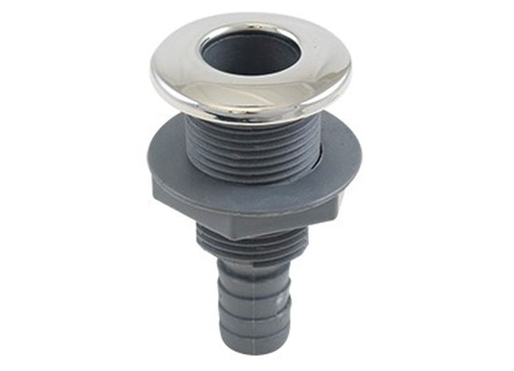 Whitecap 316 S.S./PLASTIC 3/4IN THRU-HULL W/BARB