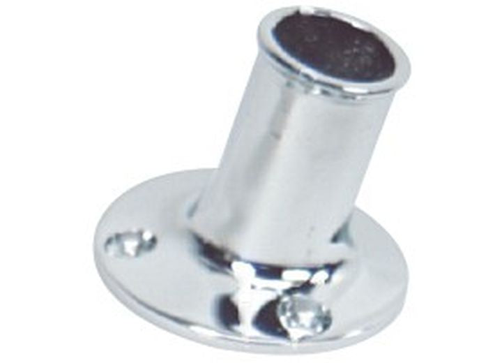 Whitecap PKGD CP BRASS FLAGPOLE SOCKET, 1IN