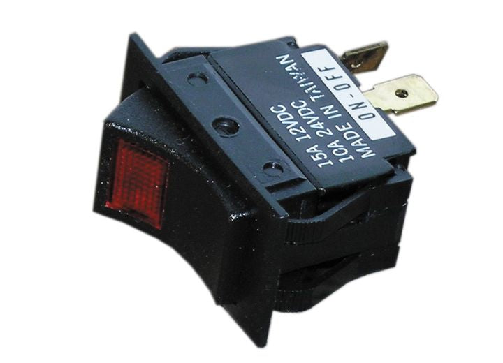 Whitecap PKGD BLACK ROCKER SWITCH (MOM ON/OFF/ON)