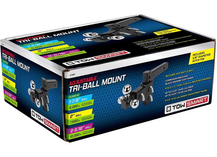 Winston Products - SmartStraps/CargoSmart/TowSmart ADJUSTABLE TRI-BALL MOUNT