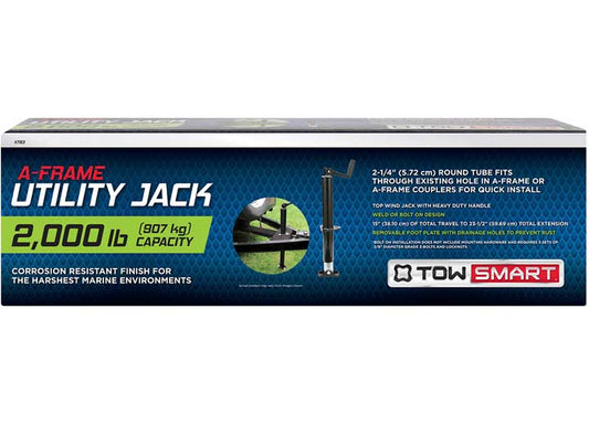 Winston Products - SmartStraps/CargoSmart/TowSmart TOP WIND A-FRAME BOLT ON TRAILER JACK 2000LB