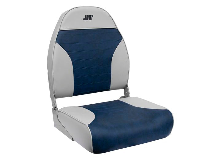 Wise Company WISE 8WD588 STANDARD HIGH BACK - GREY / NAVY