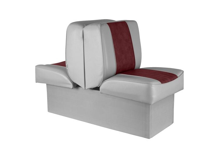 Wise Company WISE 8WD707P DELUXE SERIES LOUNGE SEAT - GREY / RED