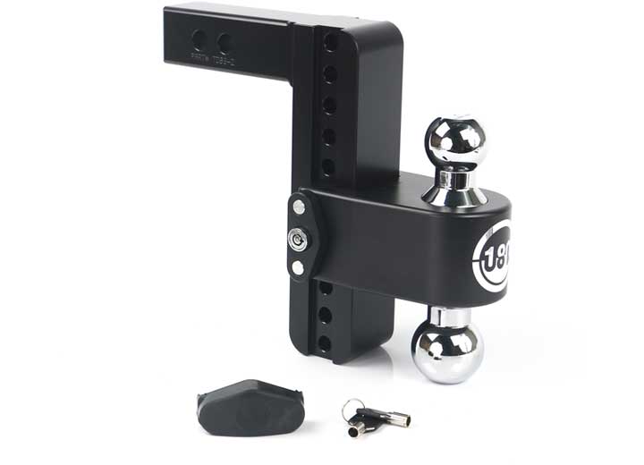 Weigh Safe TURNOVER BALL  8IN DROP HITCH W/ 2IN SHANK (8K/10K GTWR)W/CERAKOTE