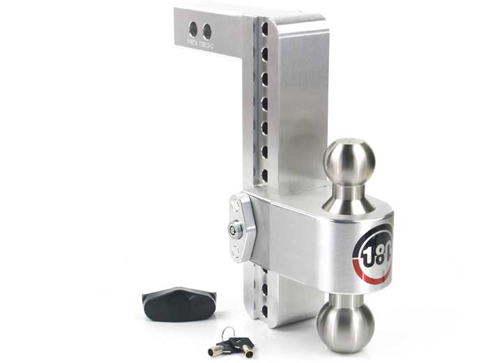 Weigh Safe TURNOVER BALL 10IN DROP HITCH W/ 2IN SHANK 8K/10K GTWR W/DUAL PIN LOCK