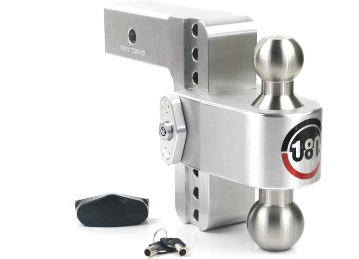Weigh Safe TURNOVER BALL 6IN DROP HITCH W/ 2.5IN SHANK 8K/14.5K GTWR W/DUAL PIN LOCK