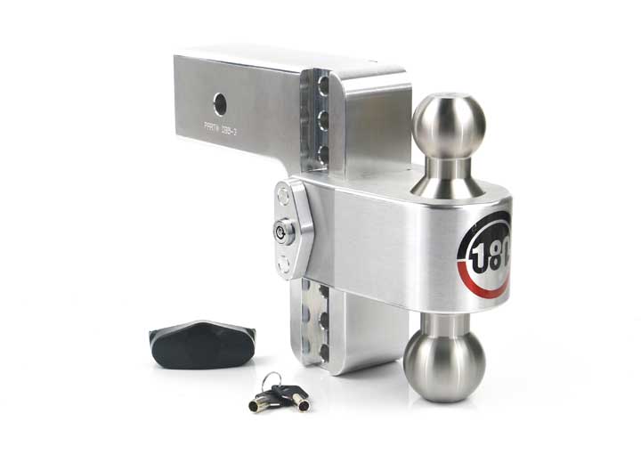 Weigh Safe TURNOVER BALL 6IN DROP HITCH W/ 3IN SHANK 8K/21K GTWR W/DUAL PIN LOCK