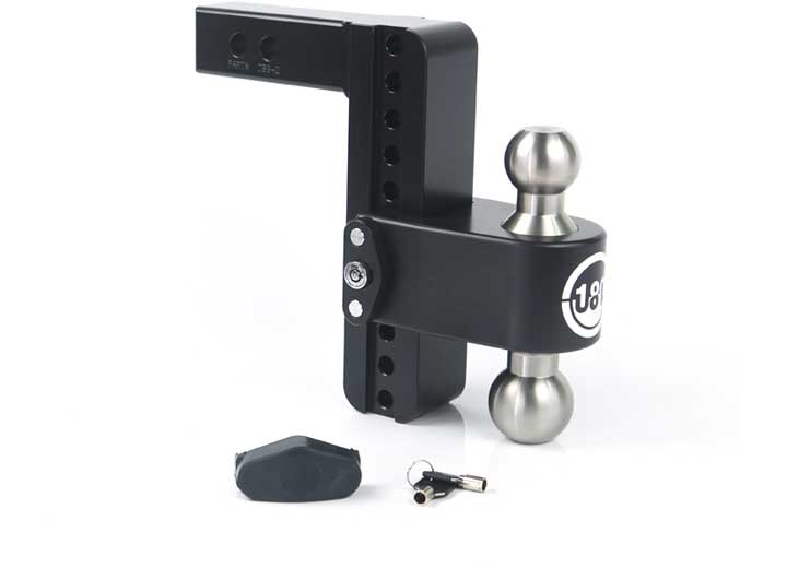 Weigh Safe TURNOVER BALL  8IN DROP HITCH W/ 2IN SHANK (8K/10K GTWR)W/CERAKOTE